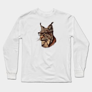 Lynx by Light: Nature's Scholar on the Prowl! Long Sleeve T-Shirt